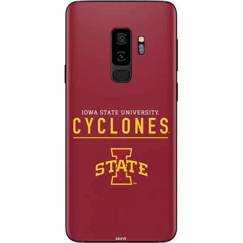 Iowa State University Athletic Text Galaxy S9 Plus Skin