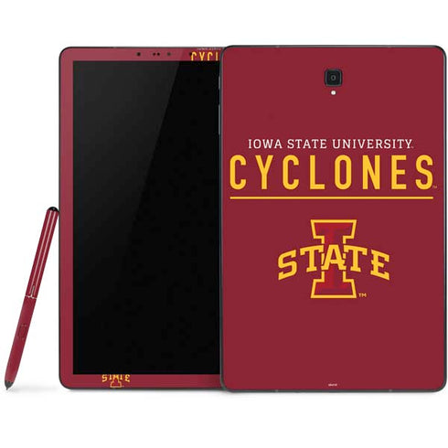 Iowa State University Athletic Text Samsung Galaxy Tab Skin