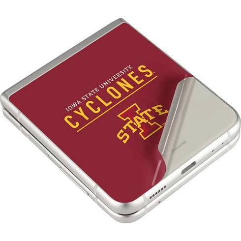 Iowa State University Athletic Text Galaxy Z Flip3 5G Skin