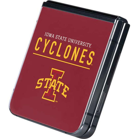 Iowa State University Athletic Text Galaxy Z Flip5 5G Skin