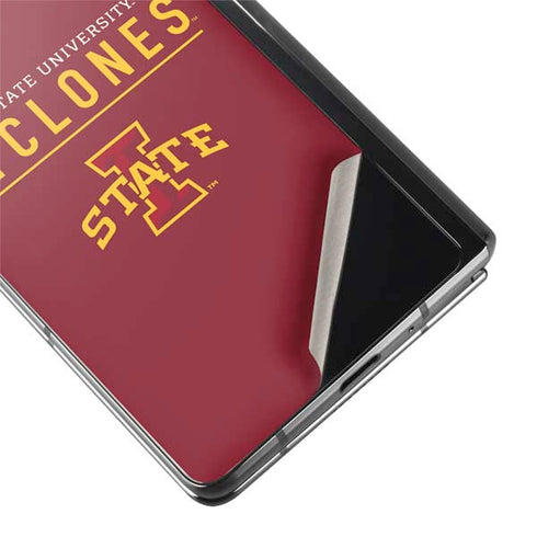 Iowa State University Athletic Text Galaxy Z Fold2 5G Skin