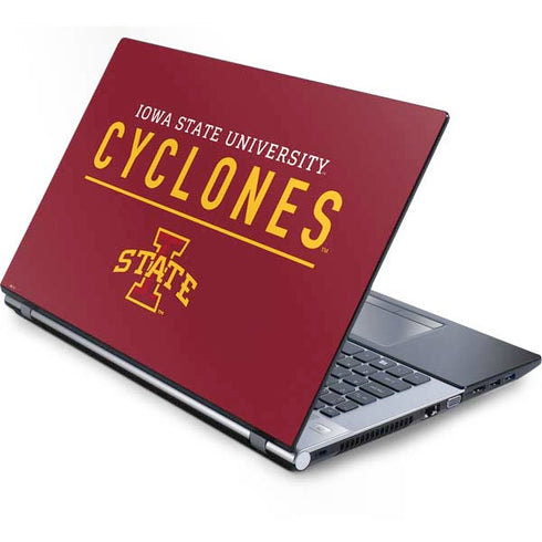 Iowa State University Athletic Text Generic Laptop Skin