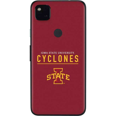 Iowa State University Athletic Text Google Pixel 4a Skin