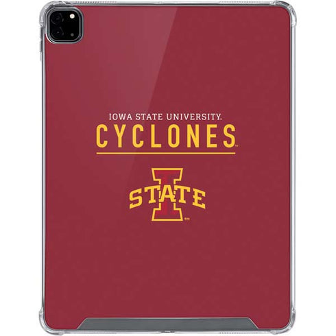 Iowa State University Athletic Text iPad Pro 12.9in (2020) Clear Case