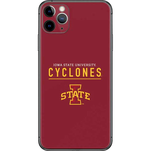 Iowa State University Athletic Text iPhone 11 Pro Max Skin