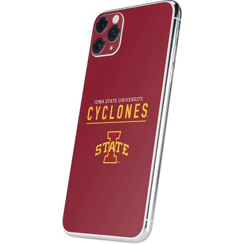 Iowa State University Athletic Text iPhone 11 Pro Max Skin