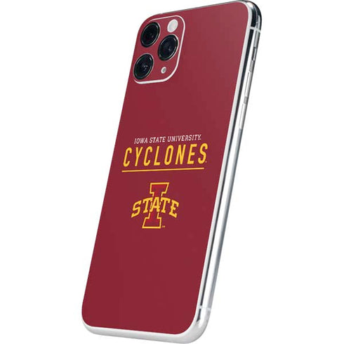 Iowa State University Athletic Text iPhone 11 Pro Skin