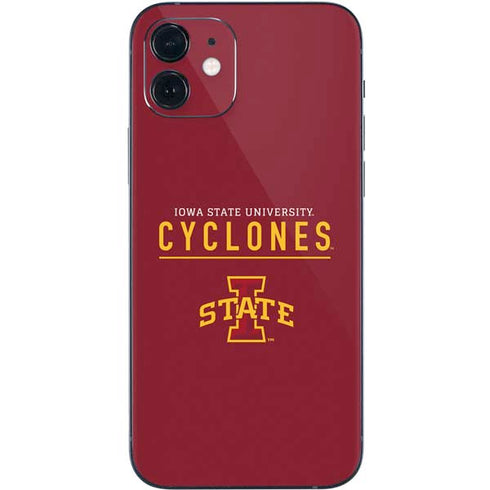 Iowa State University Athletic Text iPhone 12 Mini Skin