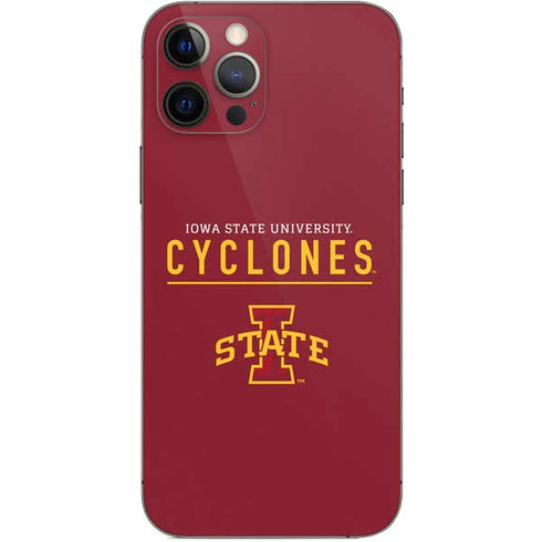 Iowa State University Athletic Text iPhone 12 Pro Skin