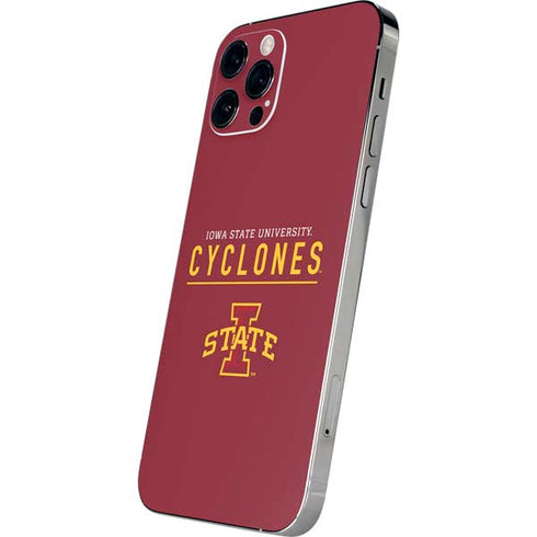Iowa State University Athletic Text iPhone 12 Pro Skin