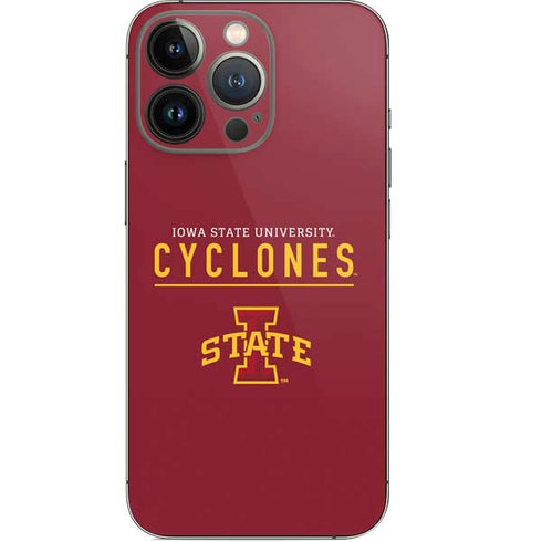 Iowa State University Athletic Text iPhone 13 Pro Skin