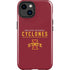 Iowa State University Athletic Text iPhone 15 Plus Impact Case