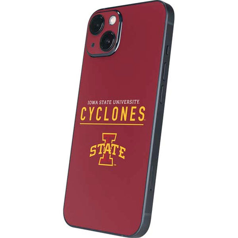 Iowa State University Athletic Text iPhone 15 Plus Skin