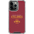 Iowa State University Athletic Text iPhone 15 Pro Clear Case