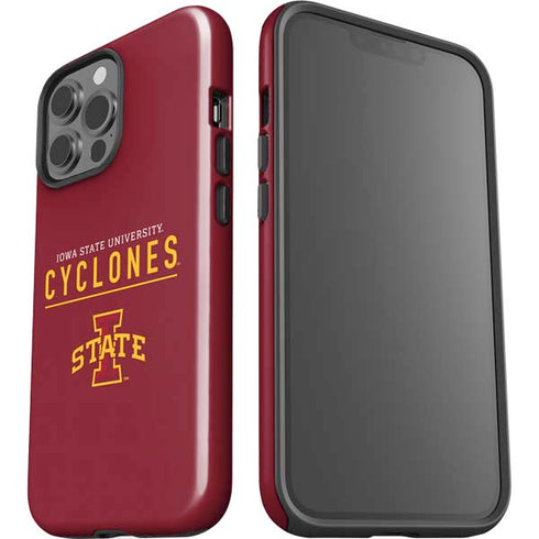 Iowa State University Athletic Text iPhone 15 Pro Max Impact Case