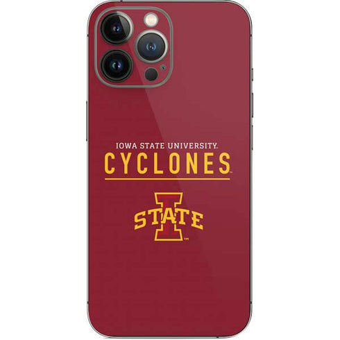 Iowa State University Athletic Text iPhone 14 Pro Max Skin