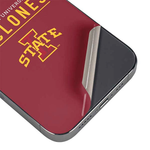 Iowa State University Athletic Text iPhone 14 Pro Skin