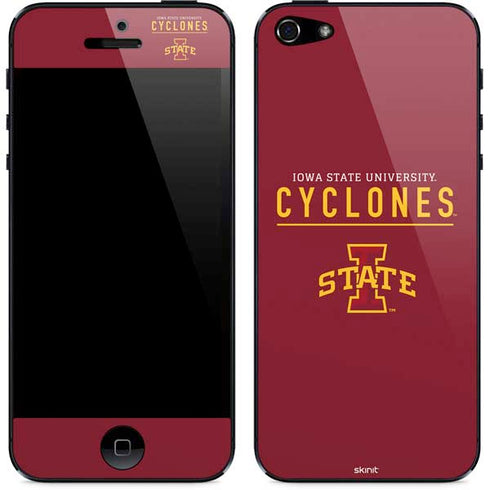 Iowa State University Athletic Text iPhone 5/5s/5SE Skin