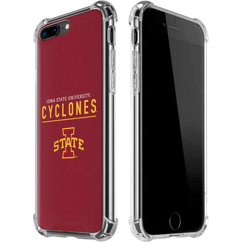 Iowa State University Athletic Text iPhone 7/8 Plus Clear Case