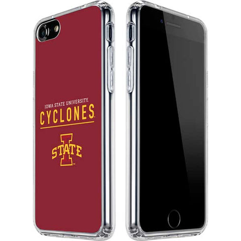 Iowa State University Athletic Text iPhone SE (2nd & 3rd Gen) Clear Case