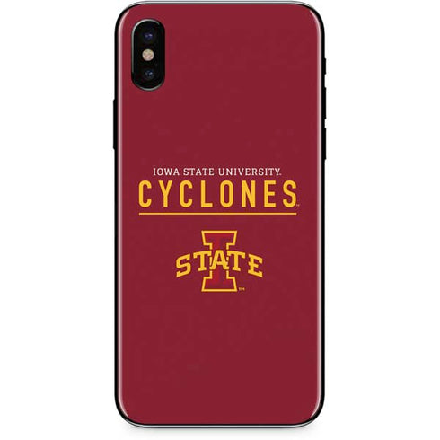 Iowa State University Athletic Text iPhone XS Skin