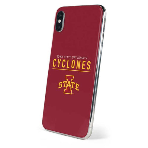 Iowa State University Athletic Text iPhone XS Skin