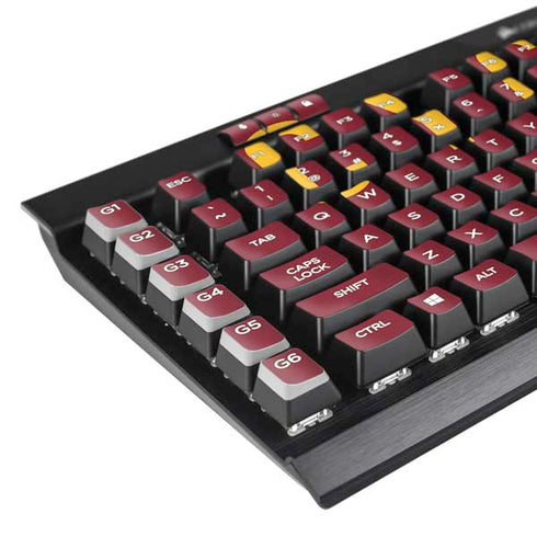 Iowa State University Athletic Text K95 RGB PLATINUM Mechanical Gaming Keyboard Skin