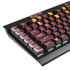 Iowa State University Athletic Text K95 RGB PLATINUM Mechanical Gaming Keyboard Skin