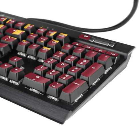 Iowa State University Athletic Text K95 RGB PLATINUM Mechanical Gaming Keyboard Skin