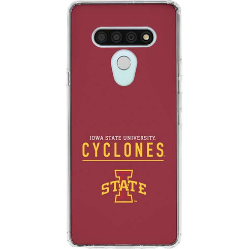 Iowa State University Athletic Text LG Stylo 6 Clear Case