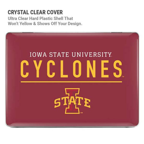 Iowa State University Athletic Text MacBook Air 15in (2023-2025) Case plus Skin
