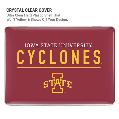 Iowa State University Athletic Text MacBook Pro 16in (2021-25) Case plus Skin
