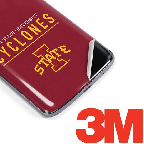 Iowa State University Athletic Text Moto E5 Plus Skin