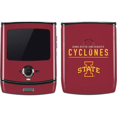 Iowa State University Athletic Text Motorola RAZR Skin