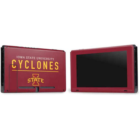 Iowa State University Athletic Text Nintendo Switch Bundle Skin