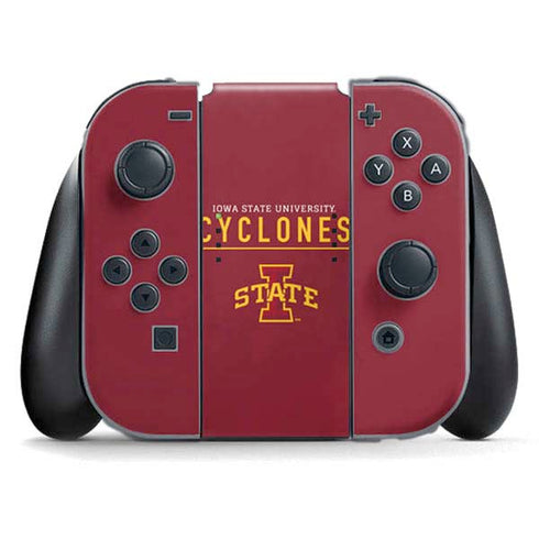 Iowa State University Athletic Text Nintendo Switch (2017-2021) Joy-Con Controller Skin