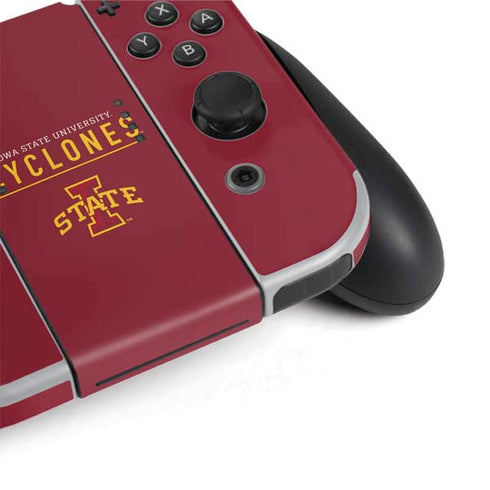 Iowa State University Athletic Text Nintendo Switch OLED (2021) Skin