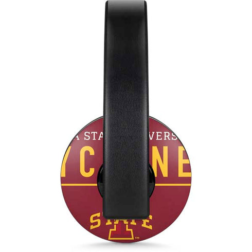 Iowa State University Athletic Text PlayStation 4 Gold Wireless Headset Skin