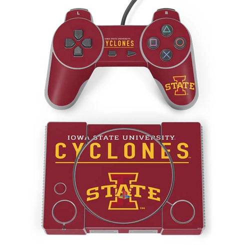 Iowa State University Athletic Text PlayStation Classic Bundle Skin