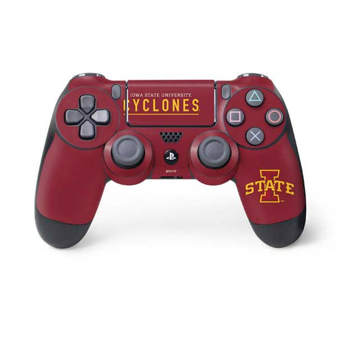 Iowa State University Athletic Text PS4 Controller Skin