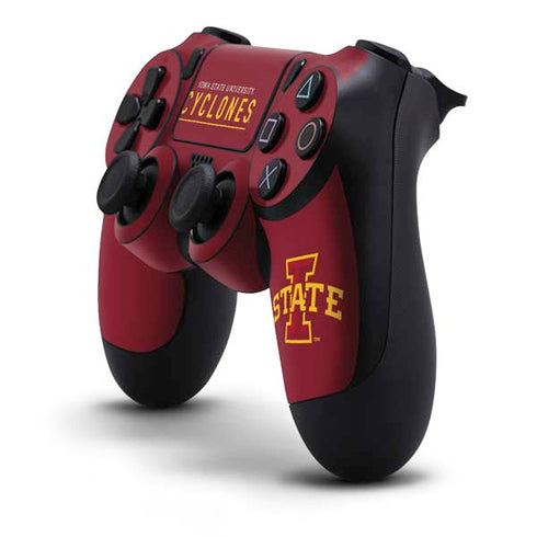 Iowa State University Athletic Text PS4 Controller Skin
