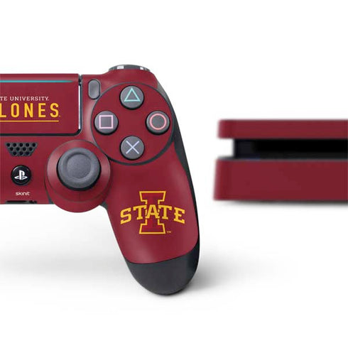 Iowa State University Athletic Text PS4 Slim Bundle Skin