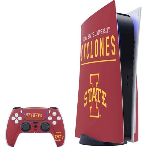Iowa State University Athletic Text PS5 Bundle Skin
