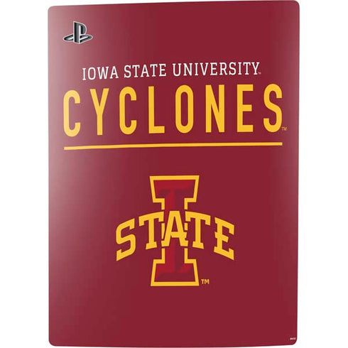 Iowa State University Athletic Text PS5 Console Skin