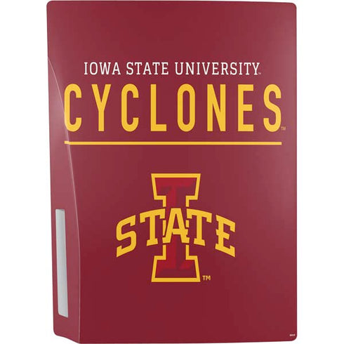 Iowa State University Athletic Text PS5 Console Skin