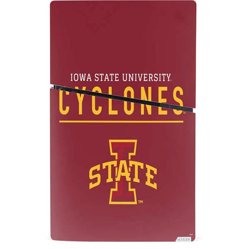 Iowa State University Athletic Text PS5 Slim Digital Edition Bundle Skin