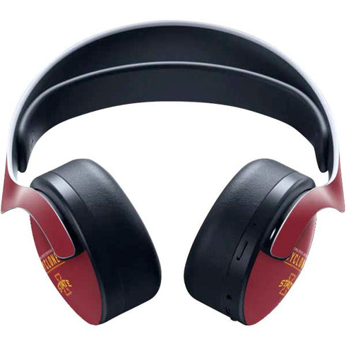 Iowa State University Athletic Text PULSE 3D Wireless Headset for PS5 Skin
