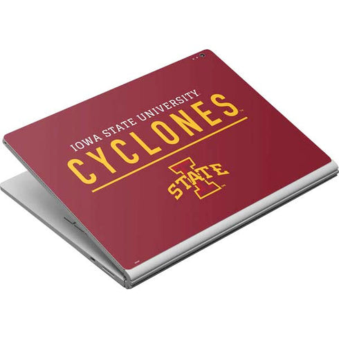 Iowa State University Athletic Text Surface Book Skin