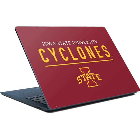 Iowa State University Athletic Text Surface Laptop Skin