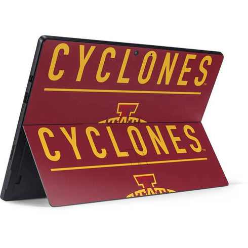 Iowa State University Athletic Text Surface Pro 7 Skin